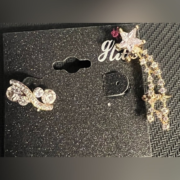 One Gold Plated  Star Cuff Earrings for Women Cartilage Ear Cuff CZ - Picture 10 of 10